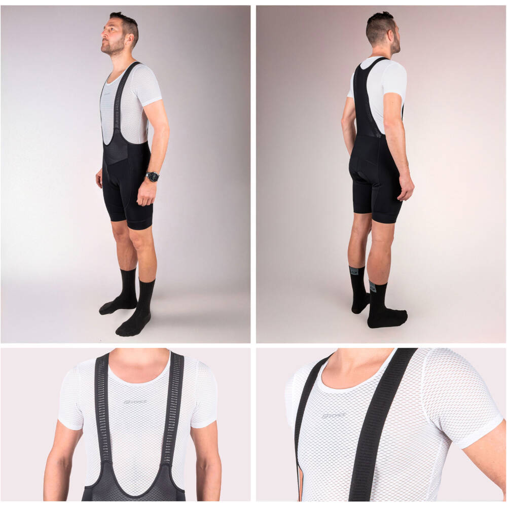 it adapts well to the body and does not interfere under additional layers.</p><p>The perforated fabric structure ensures excellent ventilation and supports fast drying. The base layer feels pleasant on the skin and is suitable for wearing directly on the body. Short sleeves provide light coverage while maintaining high breathability.</p><p>The base layer is suitable not only for cycling