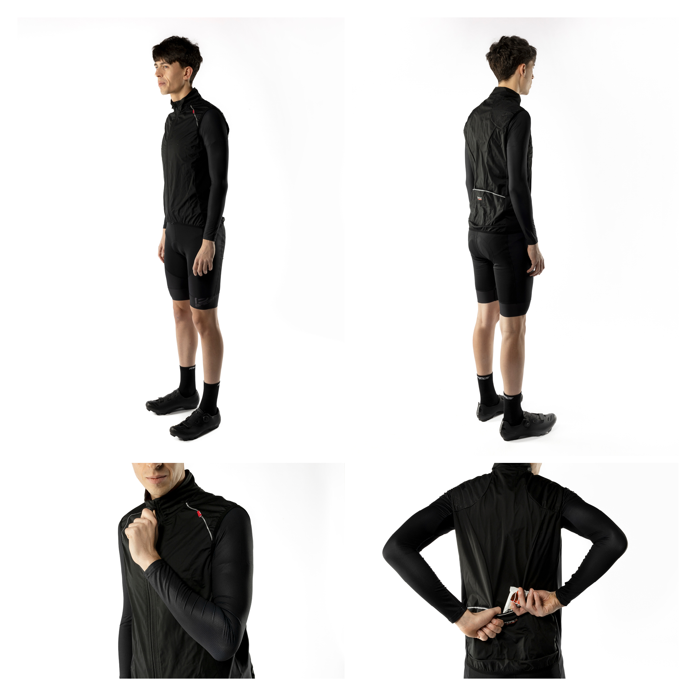 unisex full length zip fastening