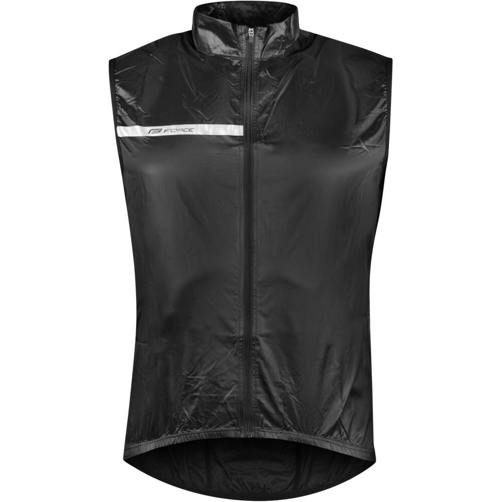 <p>This lightweight windproof vest is designed as a practical outer layer for riding in changeable conditions. It is suitable for road and sport cycling and offers ideal protection against wind without unnecessary warmth on the arms.</p><p>The full-length construction with a protected zipper allows easy on and off and ensures comfort while riding. Underarm ventilation supports airflow and helps regulate body temperature. An elastic hem helps keep the vest securely in place.</p><p>The vest can be easily folded into a rear pocket