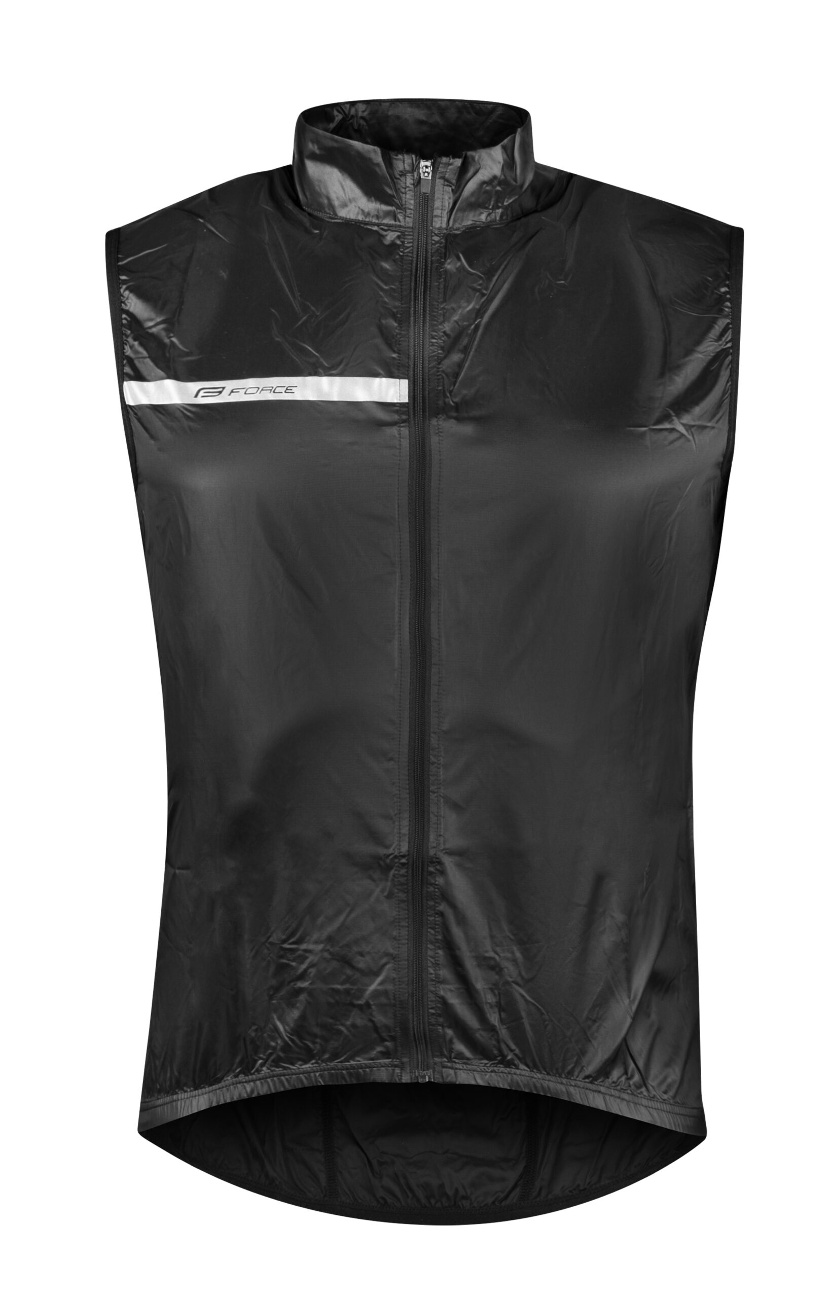 This lightweight windproof vest is designed as a practical outer layer for riding in changeable conditions. It is suitable for road and sport cycling and offers ideal protection against wind without unnecessary warmth on the arms.The full-length construction with a protected zipper allows easy on and off and ensures comfort while riding. Underarm ventilation supports airflow and helps regulate body temperature. An elastic hem helps keep the vest securely in place.The vest can be easily folded into a rear pocket