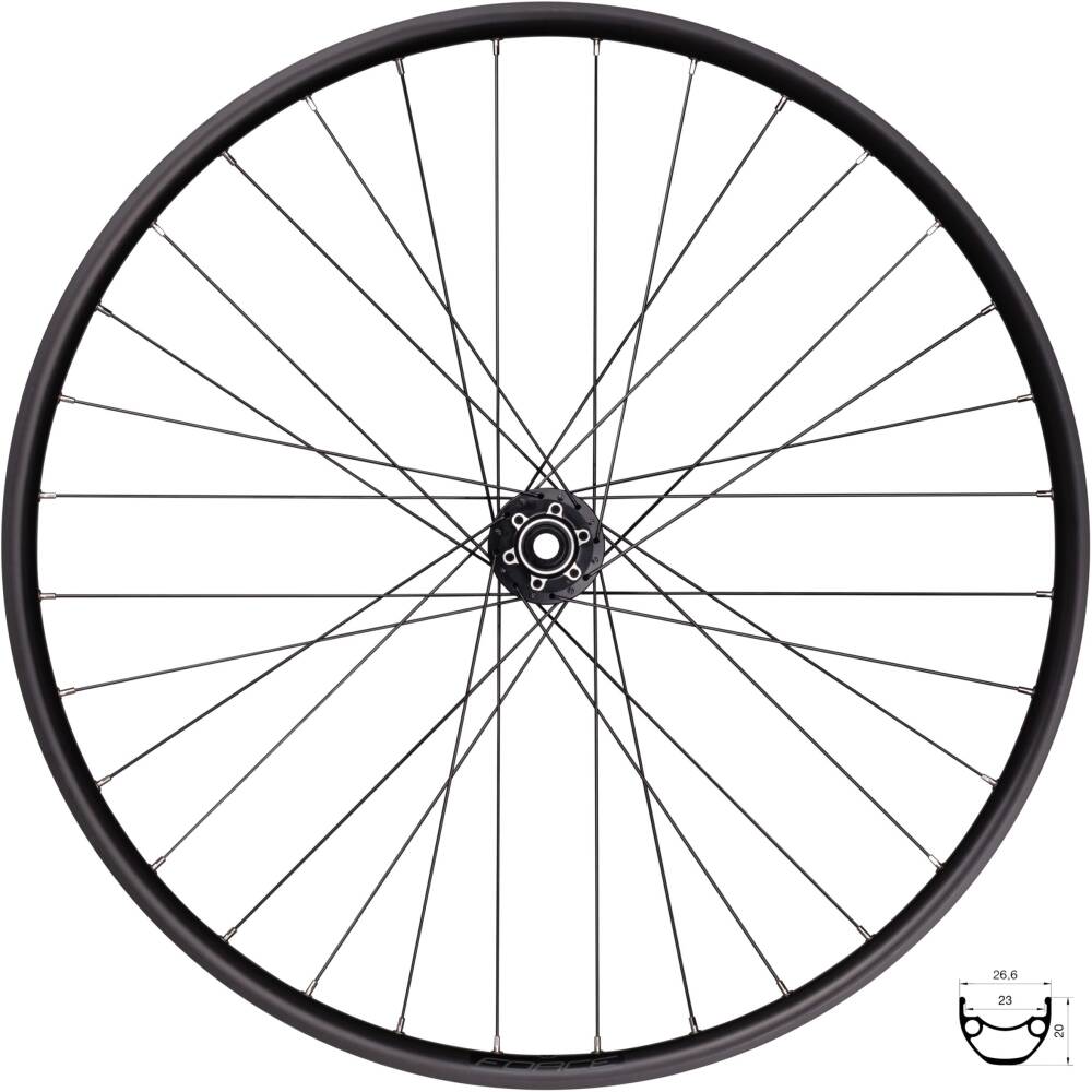 hub FORCE 804505 designed for disc brake - 6 bolts<br>sealed bearings