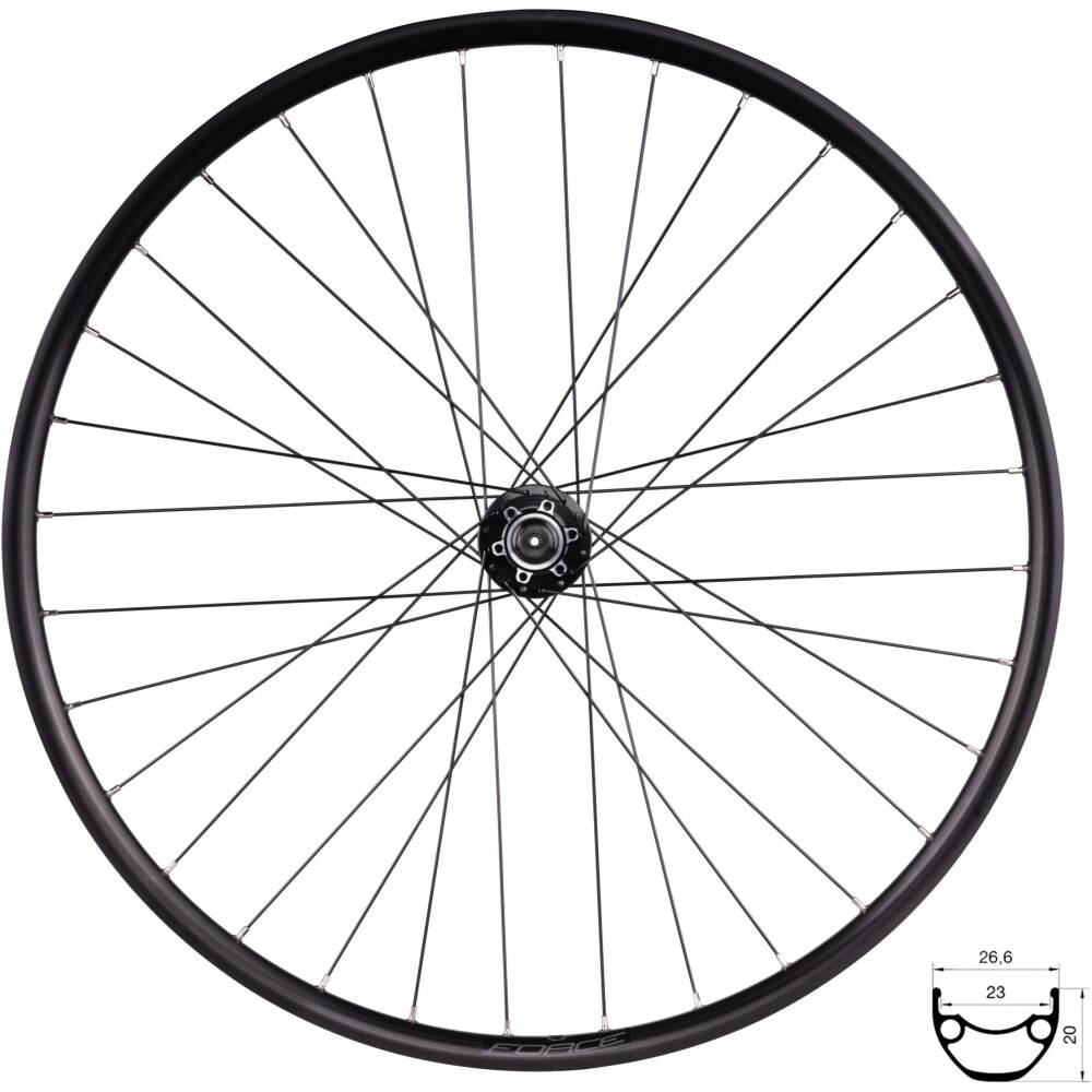 hub FORCE 804346 designed for disc brake - 6 bolts<br>sealed bearings