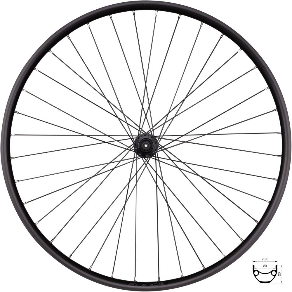 hub FORCE 804336 designed for CENTER LOCK brake rotor<br>ball bearings