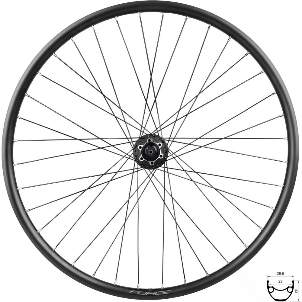 hub SHIMANO FHM475 designed for disc brake - 6 bolts<br>ball bearings