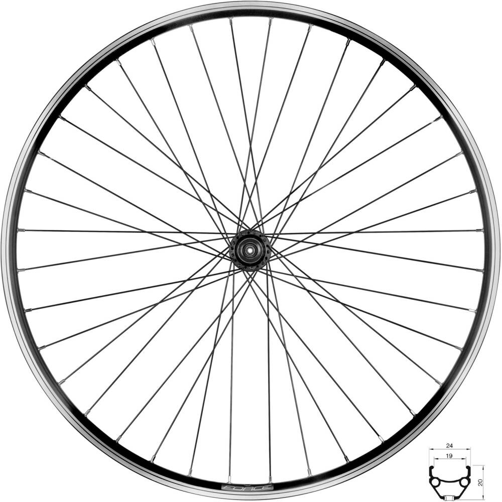 28/29" rear wheelset<br>rear hub SH FHT3000 designed for V-brakes<br>designed for SHIMANO MTB cassette 8 - 11 speed<br>36 spoke holes