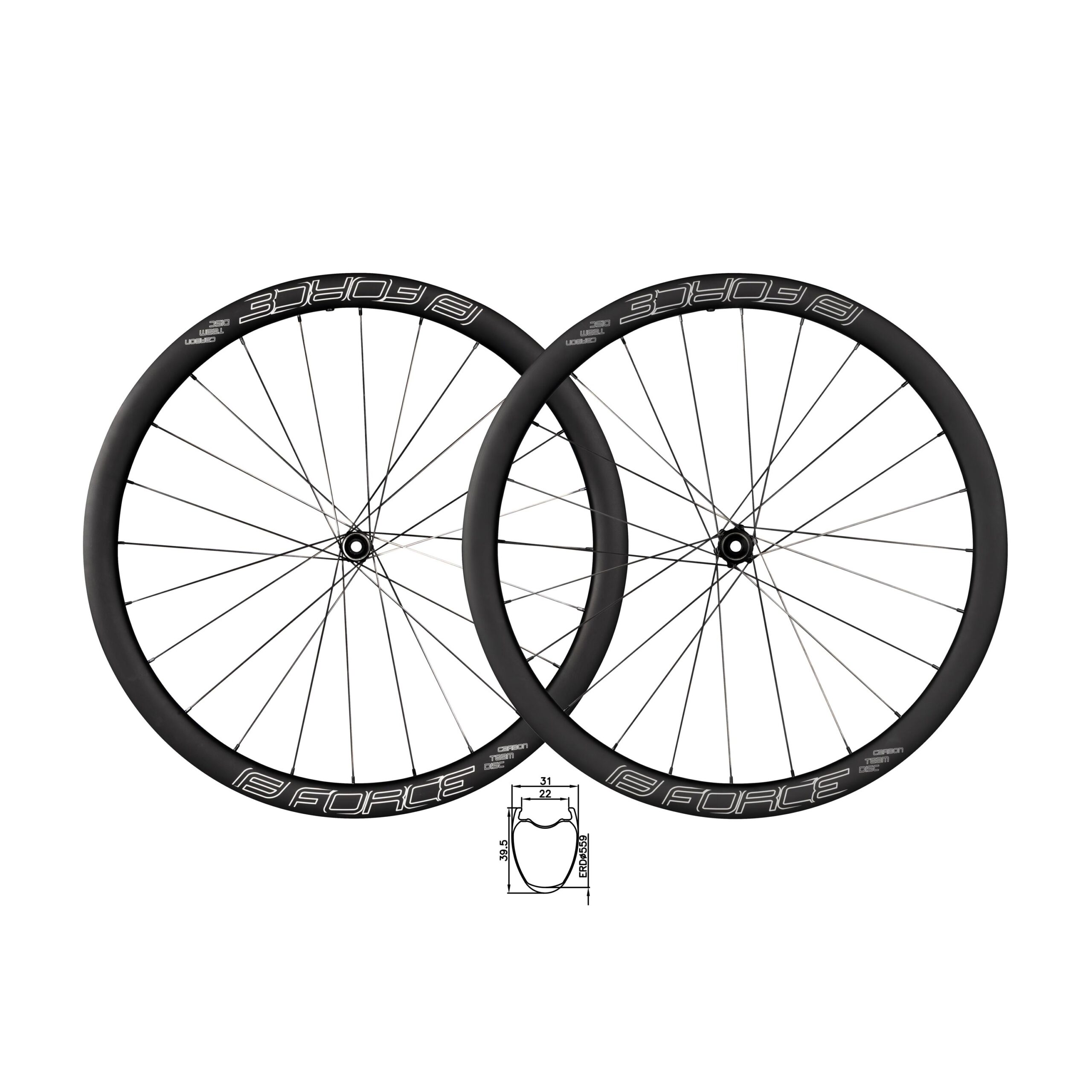 FORCE CARBON rim for tyrestubeless readyheight: 40mm