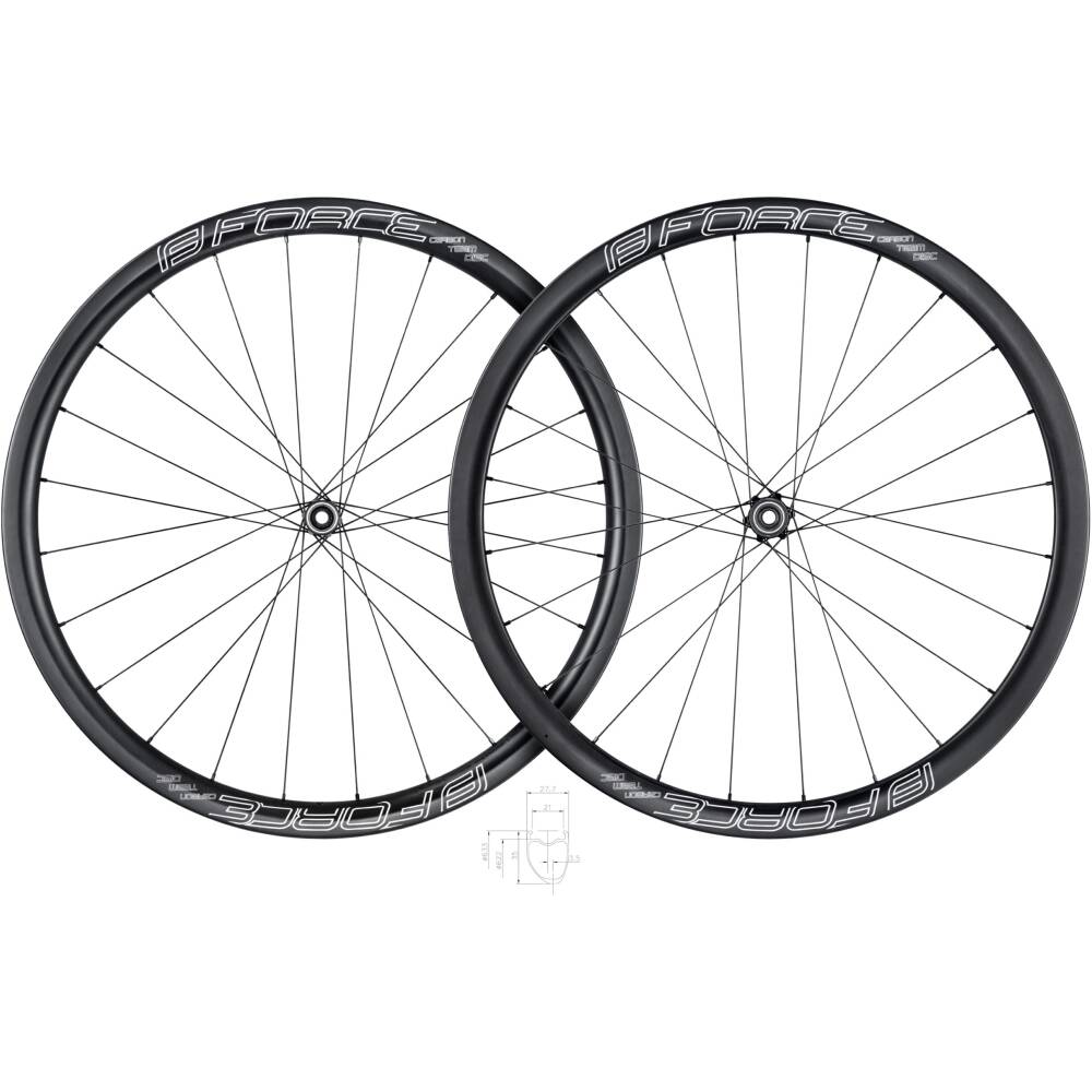 FORCE CARBON rim for tyres<br>tubeless ready<br>height: 35mm