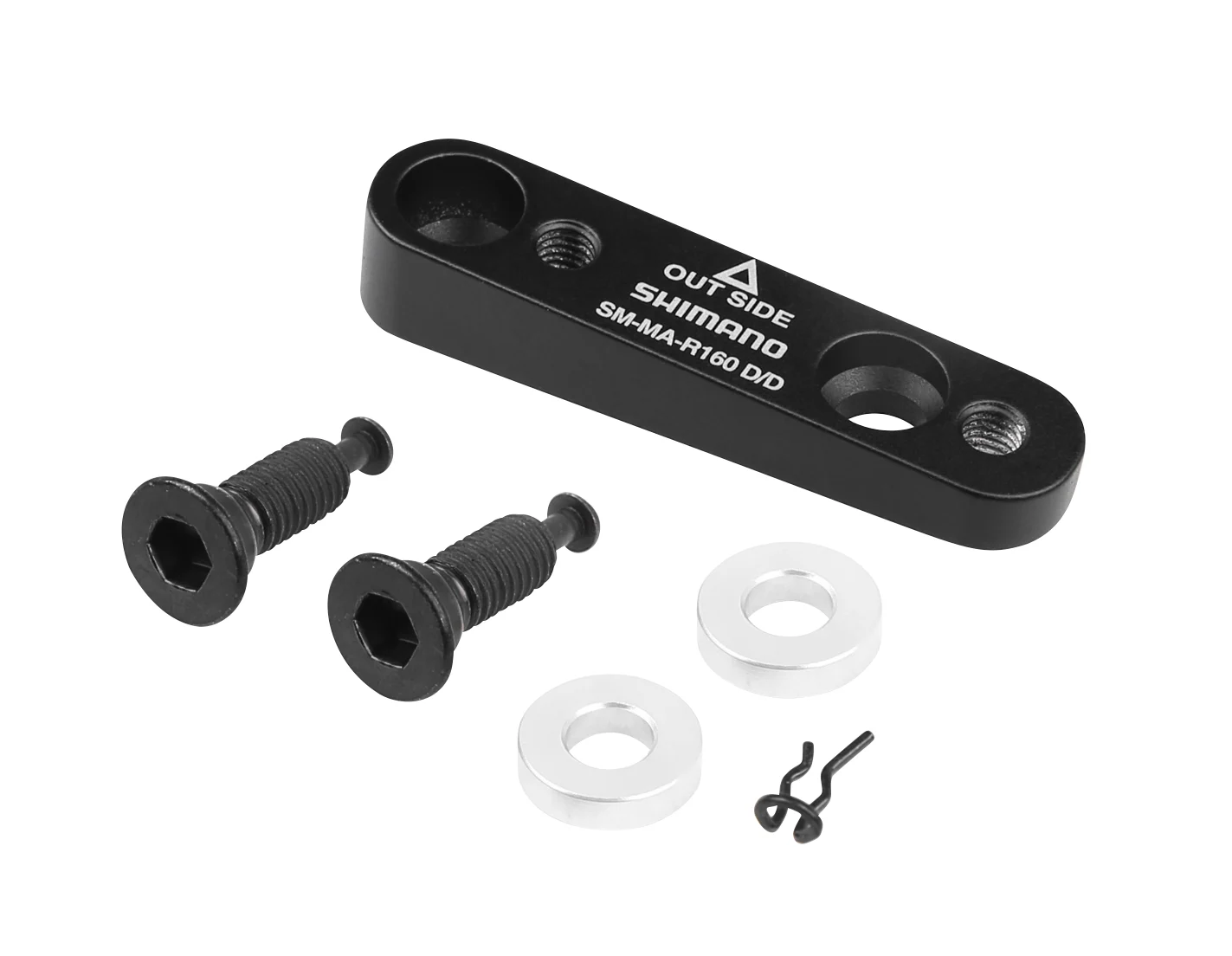 front adapter for disc brakepostmount/ standarddesigned for disc rotors: 160 mm with 4 hex mounting screwsweight: 41 g
