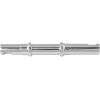 bottom bracket spindle for cottered crank<br>length: 135 mm<br>range of bearings: 55mm according to drawing<br>material: galvanised steel <br>sale in polybag of 10 pcs<br>price is for 1 pc