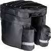The triple bag is also ideal for multi-day cycling trips. It is equipped with three spacious pockets