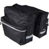reinforced rear double-bag FORCE DOUBLE<br>with strap fastening on rear carrier<br>2 big pockets with zipper + 2 small pockets with zipper<br>reflective features