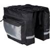reinforced rear double-bag FORCE NOEM<br>with strap fastening on rear carrier<br>2 big pockets with zipper + 2 small pockets with zipper<br>elastic strap on the top