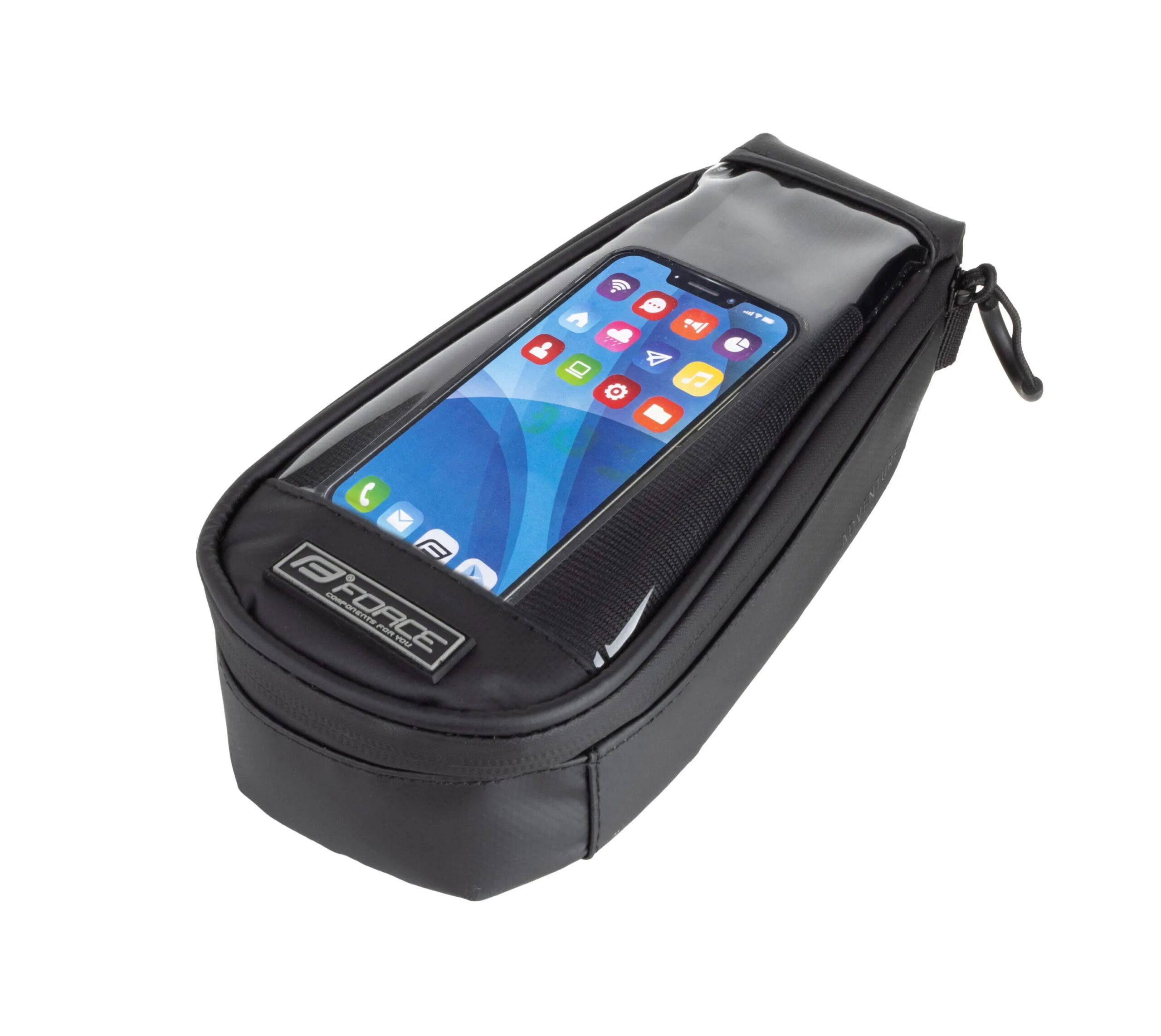 This waterproof frame bag not only protects your phone