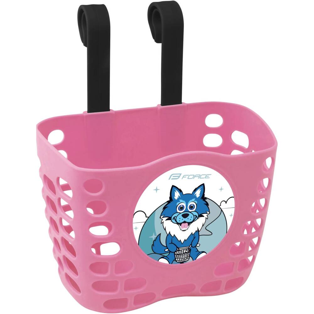 basket on the handlebars with plastic holder<br>length: 120 mm x width: 190 mm x height: 145 mm<br>maximum load: 1 kg<br>material: plastic<br>weight: 186 g