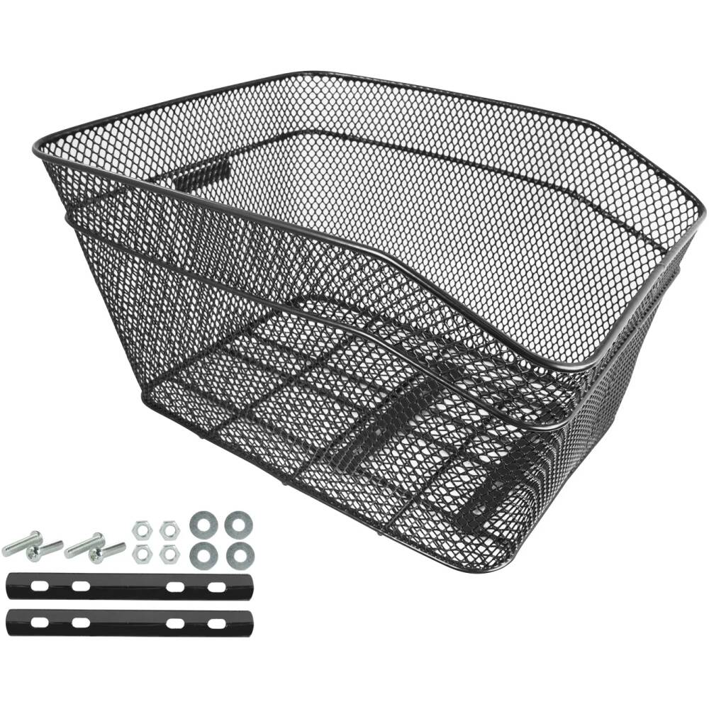 black basket on carrier