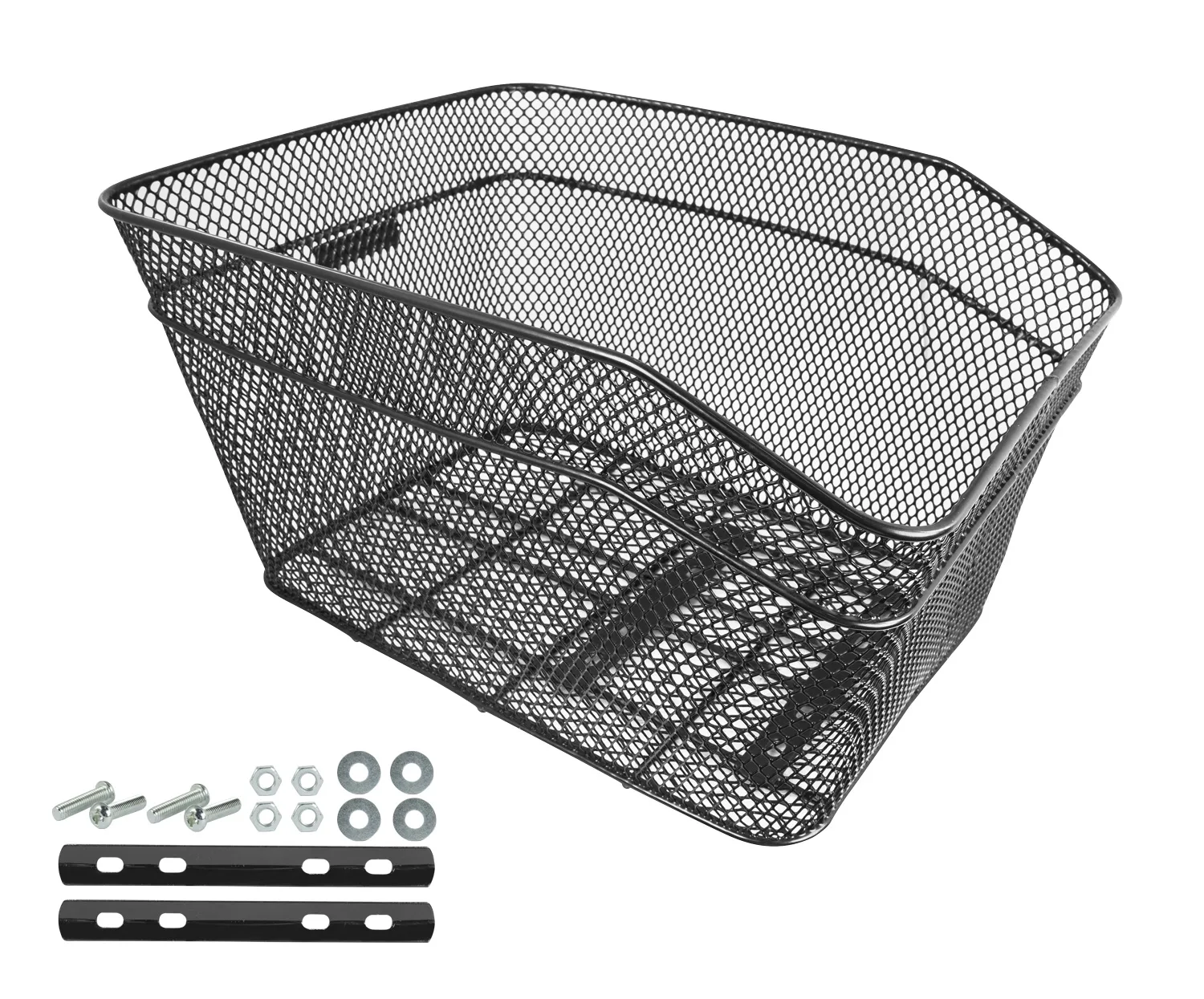 black basket on carrier