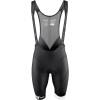 bibshorts with comfortable anatomical pad<br>side panels from soft meshnet for better ventilation<br>elastic lycra leg hems with antislip silicone<br>reflective features<br>material: 82% nylon