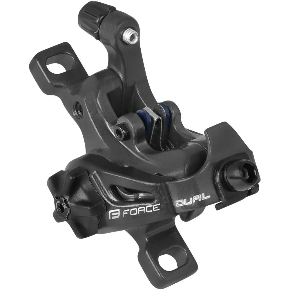 use: MTB / TREK / E-BIKE<br>front + rear mechanical disc brake calipers - 1 pair<br>dual piston operation ensure even braking and pads wear<br>better brake performance and brake rotor setting <br>cable stop and outer piston adjustement without tools<br>universal installation front/ rear