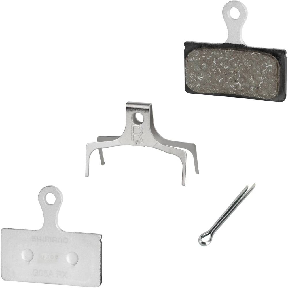 substitution for G03A<br>brake pads SHIMANO G05A<br>resin compound<br>designed for hydraulic disc brakes SHIMANO: <br>BR-M9000