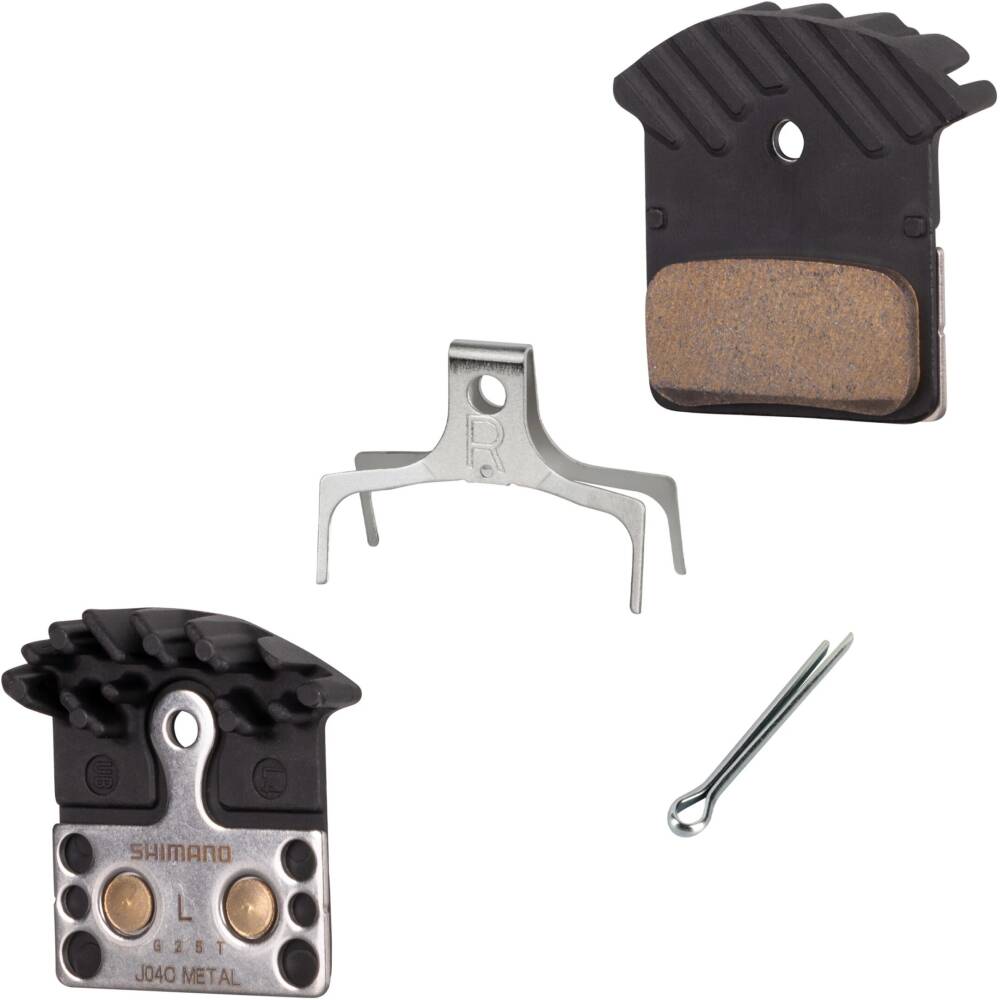 brake pads SHIMANO J04C<br>sintered metallic compound<br>designed for hydraulic disc brakes SHIMANO: <br>BR-M985