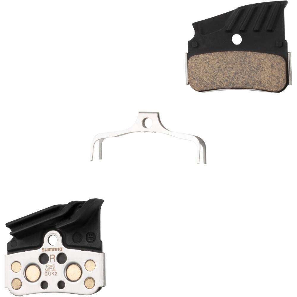 SHIMANO N04C brake pads with cooler<br>metalic mixture<br>for SHIMANO hydraulic brakes:<br>BR-M9120