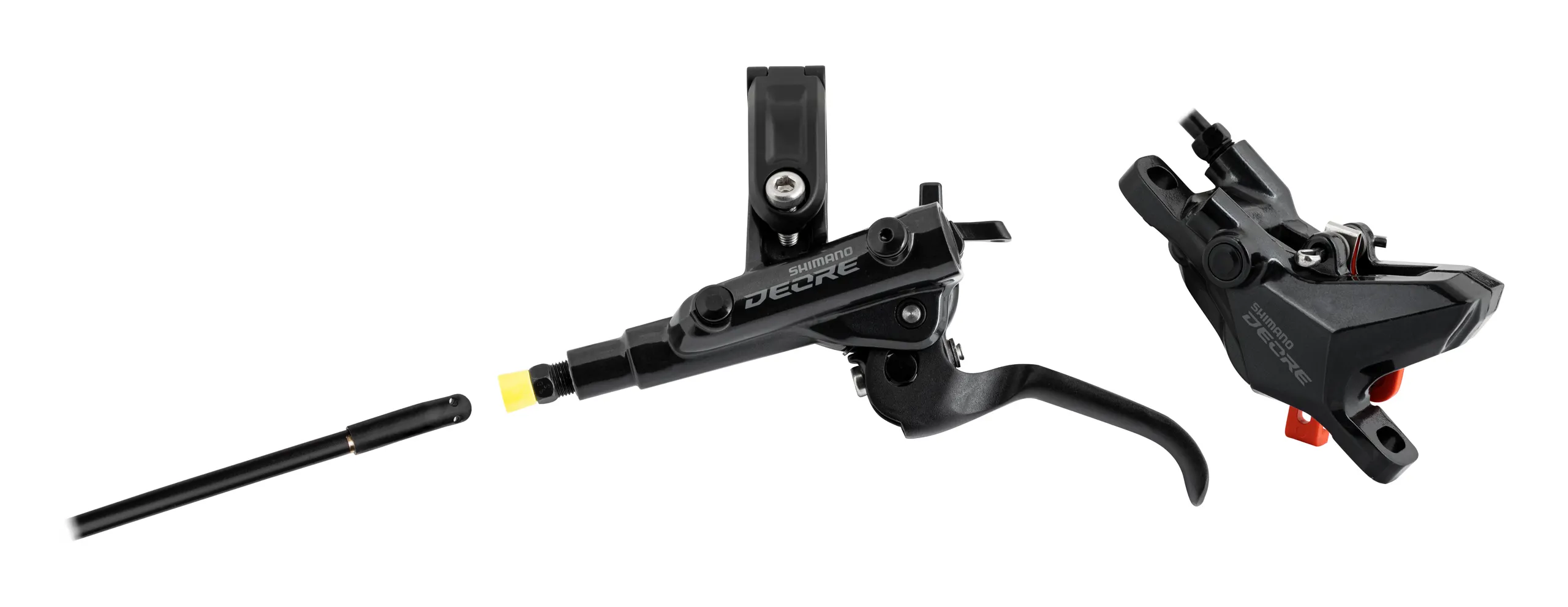 kompletní natlakovaná sada přednílevá páka BL-M6100 a třmen BR-6100 uchycení POSTMOUNT - bez adaptéruhadička SMBH50SS 100 cm J-kit