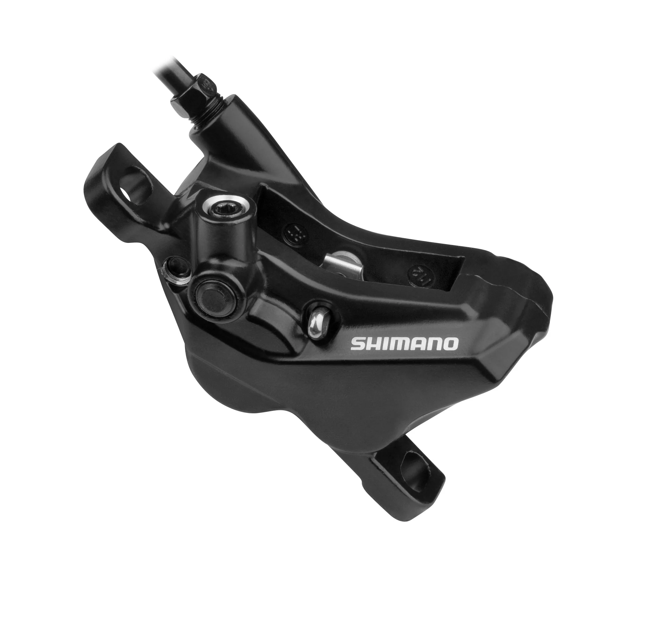 hydraulická kotoučová brzda / třmen BR-MT4204 písty - výsoká učinostuchycení POSTMOUNT - bez adaptéruUNI přední/zadní - stačí dokoupit vhodný adaptérpolymerové destičky D03S resin pro hadičku SMBH90SSbalené provedení v krabičce