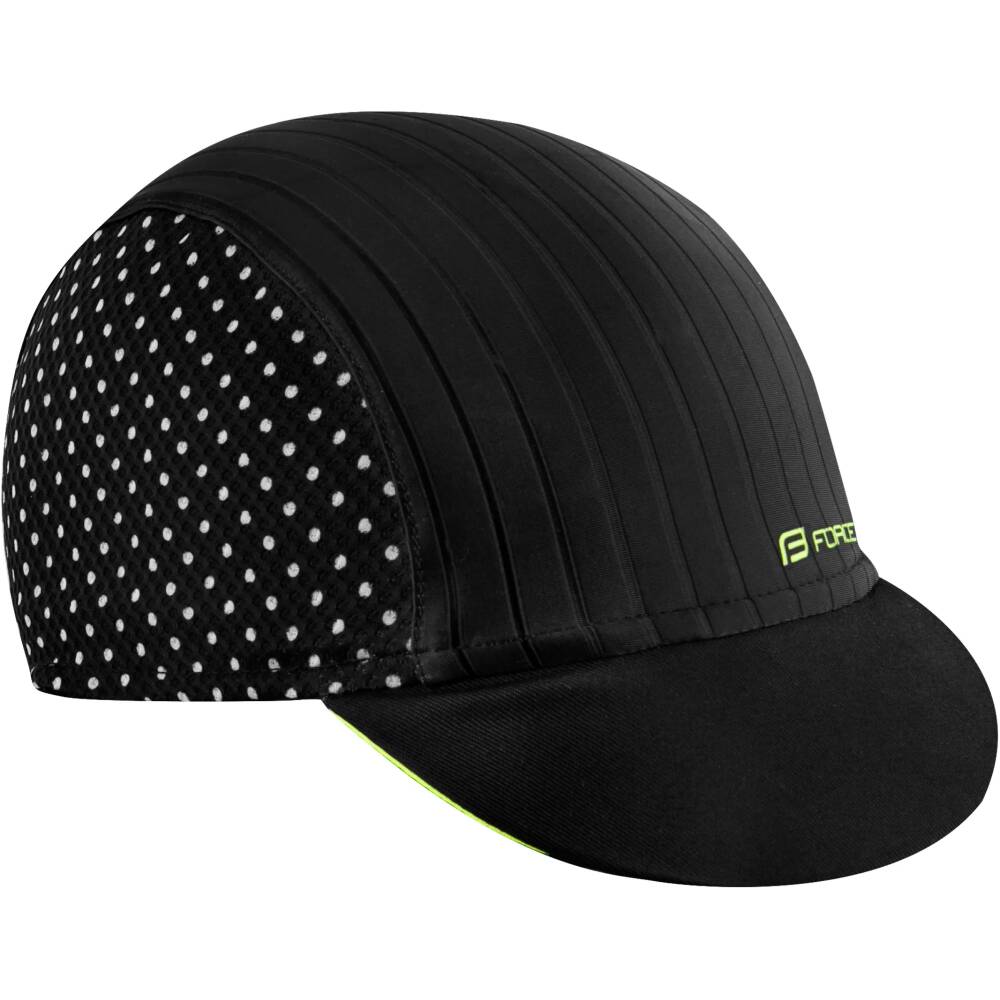 classic cycling cap with visor<br>mesh net on sides for better ventilation<br>elastic band at back part<br>circumference: 52