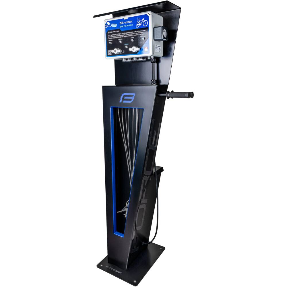 <p><strong>FORCE SOS E-BIKE charging stand<br><br></strong>The ideal solution for cyclists and the general public. Used for charging electric bikes and for basic maintenance of bicycles