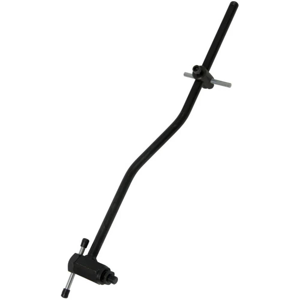 frame derailleur hanger tool/caliber - high precision<br>mount into the hanger instead the derailleur - M10x1 thread<br>with adjustable slider check if hanger is paraler to rear wheel<br>fix the gap tool handle - rear wheel has to be true!<br>length: 405 mm