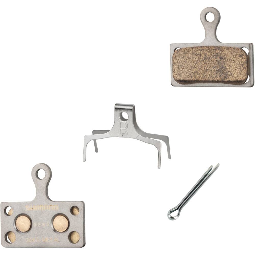 brake pads SHIMANO G04Ti<br>sintered metallic compound<br>designed for hydraulic disc brakes SHIMANO: <br>BR-M9000