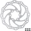 diameter of the disc brake rotor: 140 mm<br>6 bolt attachment<br>including screws for hex wrench<br>material: stainless steel <br>weight: 94 g<br>packed in polybag