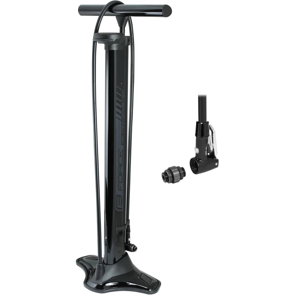 alloy pump with steel base<br>REVERSIBLE head designed for all valve types (AV - schrader