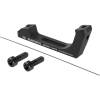 front adapter for disc brake<br>flat/postmount<br>designed for disc rotors: 160 mm <br>with 2 hex mounting screws<br>weight: 41 g