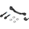 front/rear adapter for disc brake<br>postmount/ postmount<br>designed for disc rotors: 180 mm<br>with 2 hex mounting screws and washers<br>weight: 37 g