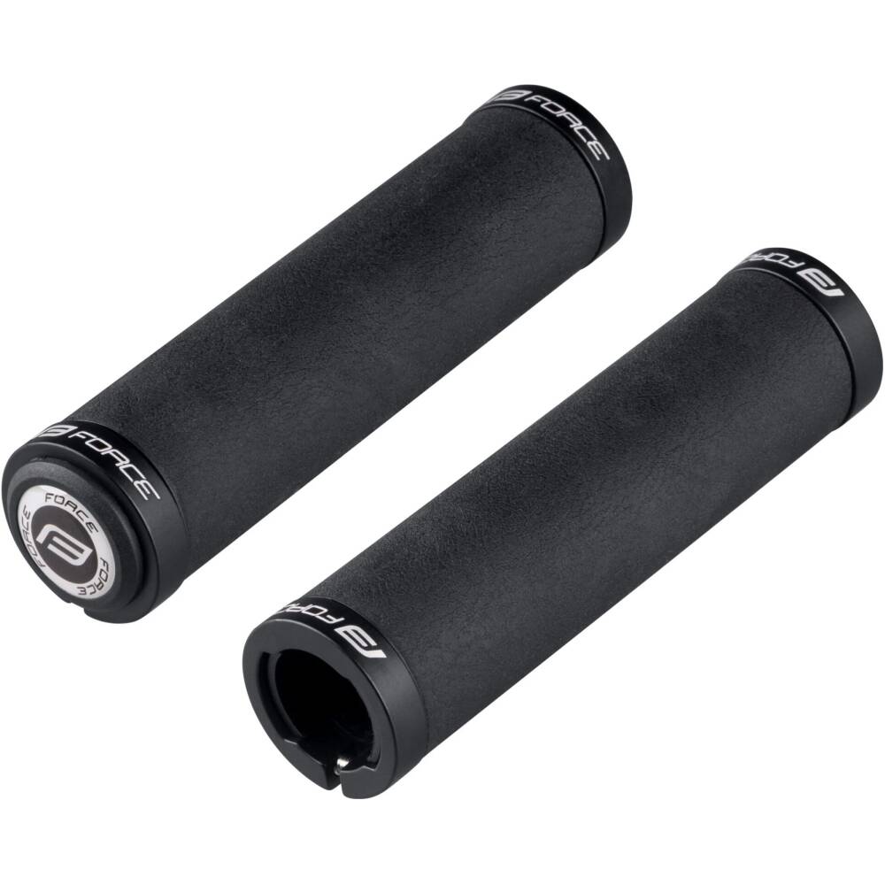 silicone grips with FORCE plugs<br>double locked<br>shock absorbing