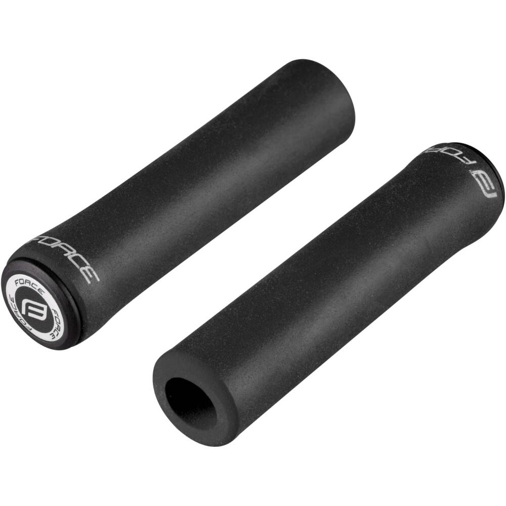 silicone grips with FORCE end plugs<br>excellent shock absorption<br>reduces fatigue and hand tingling<br>non-stick and anti-slip in wet conditions<br>grips outer diameter: 28mm