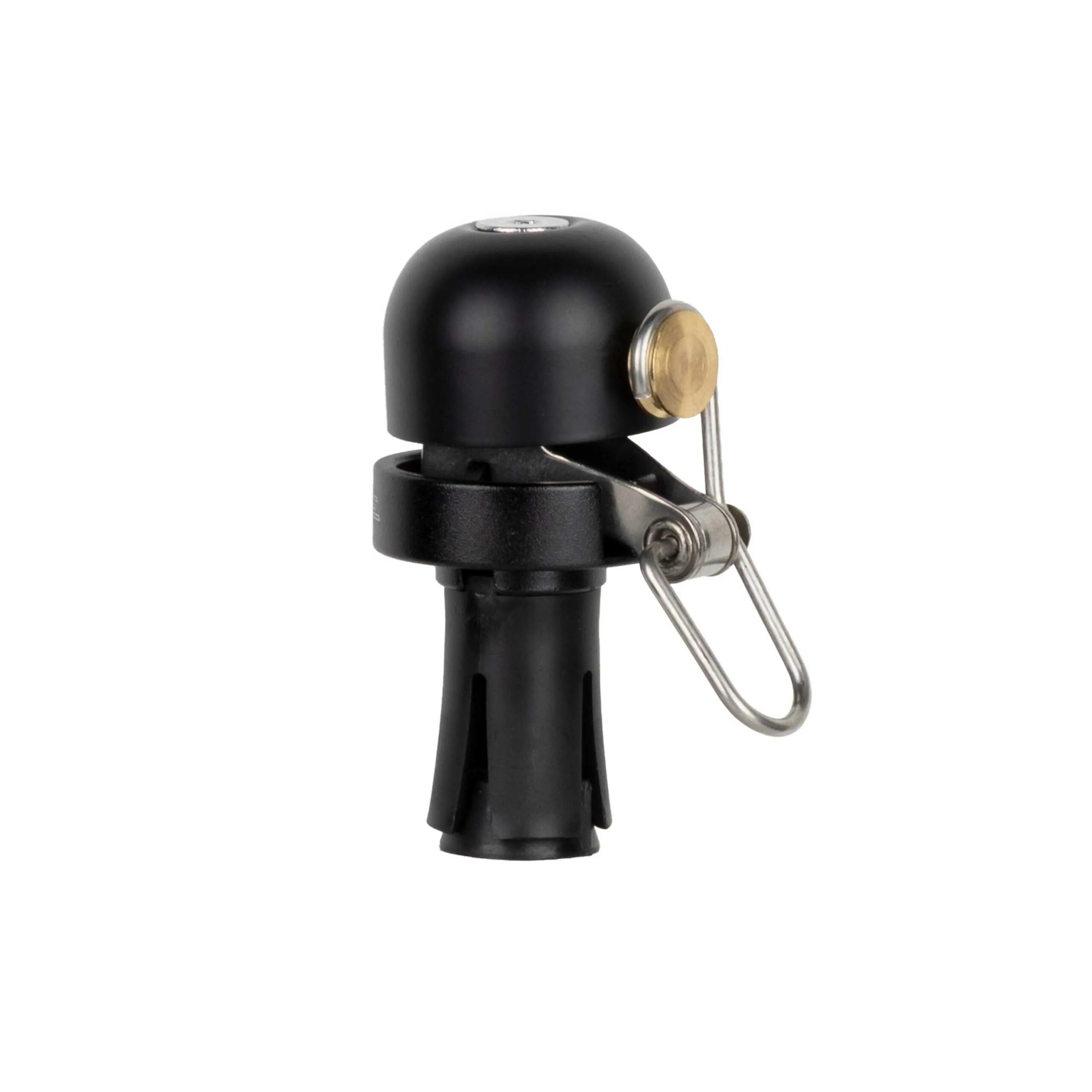 The compact road handlebar bell replaces the standard plug and saves space. It offers a distinctive and loud sound of 80 dB