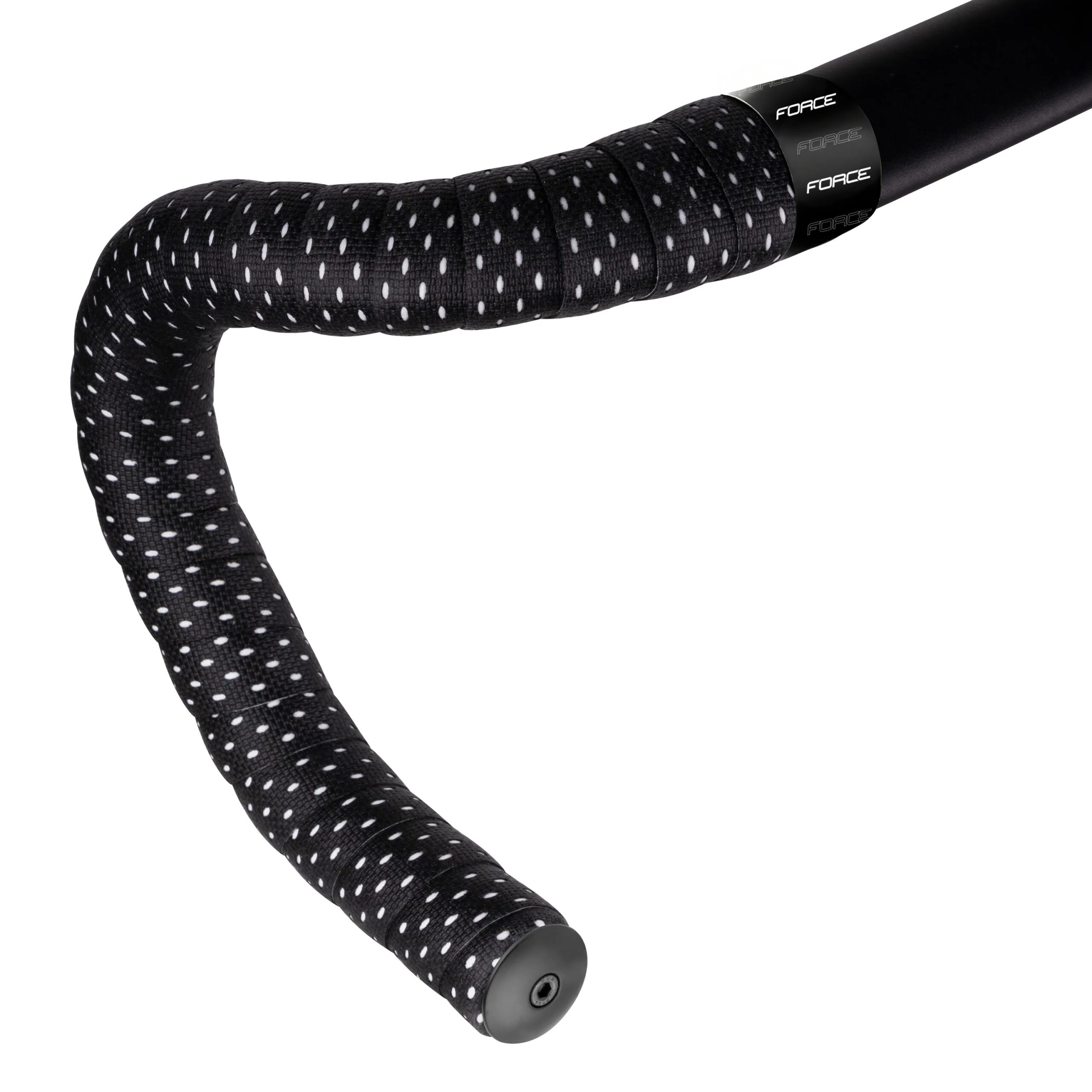self-adhesiveimproved metal studssurface finish to support gripwith FORCE handlebar plugs and finishing tapematerial: EVA 50%/PU 50%dimensions: 2x rolls (length 1940 mm