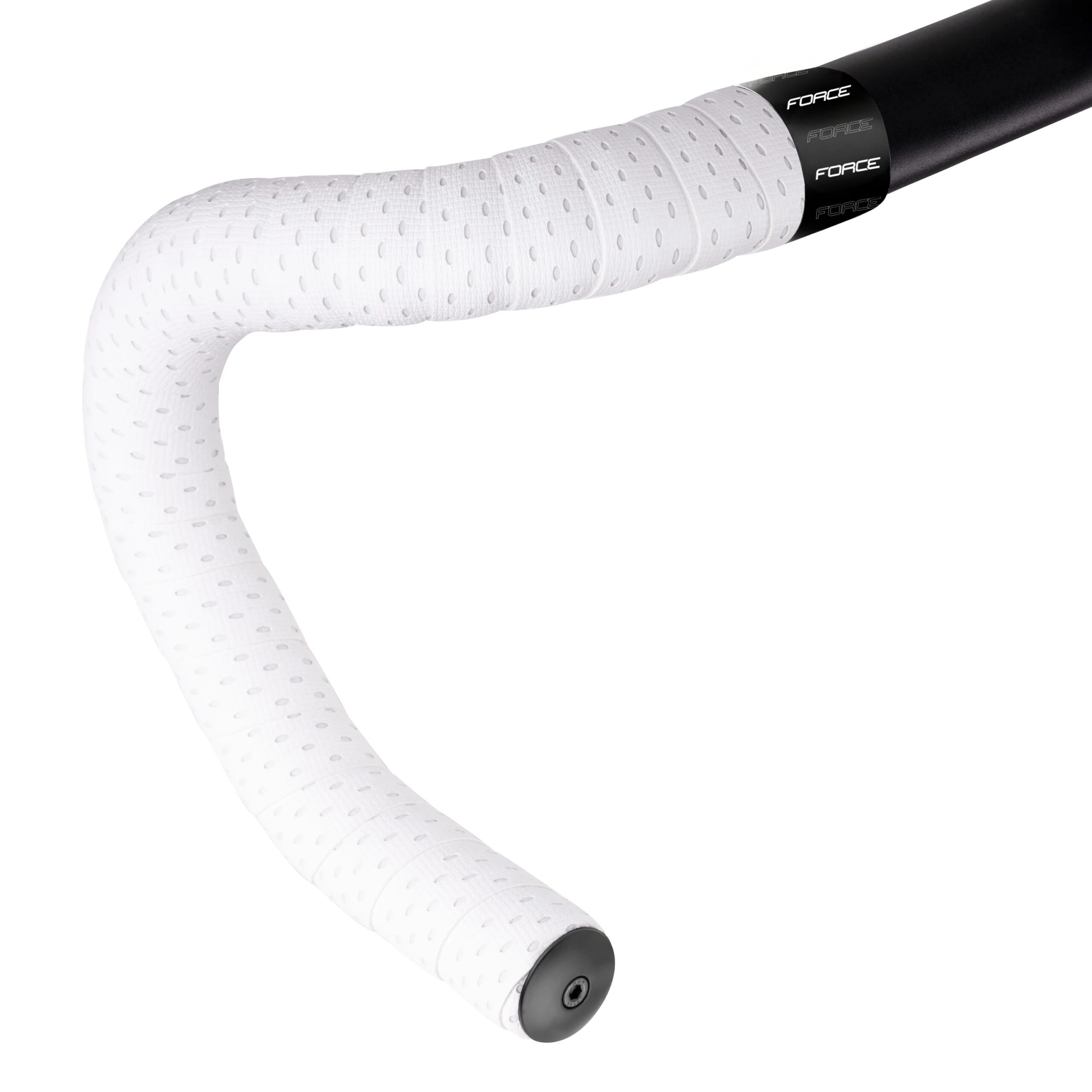 self-adhesiveimproved metal plugssurface finish to support safety gripwith FORCE handlebar plugs and finishing tapematerial: EVA 50%/PU 50% dimensions: 2x rolls (length 1930 mm