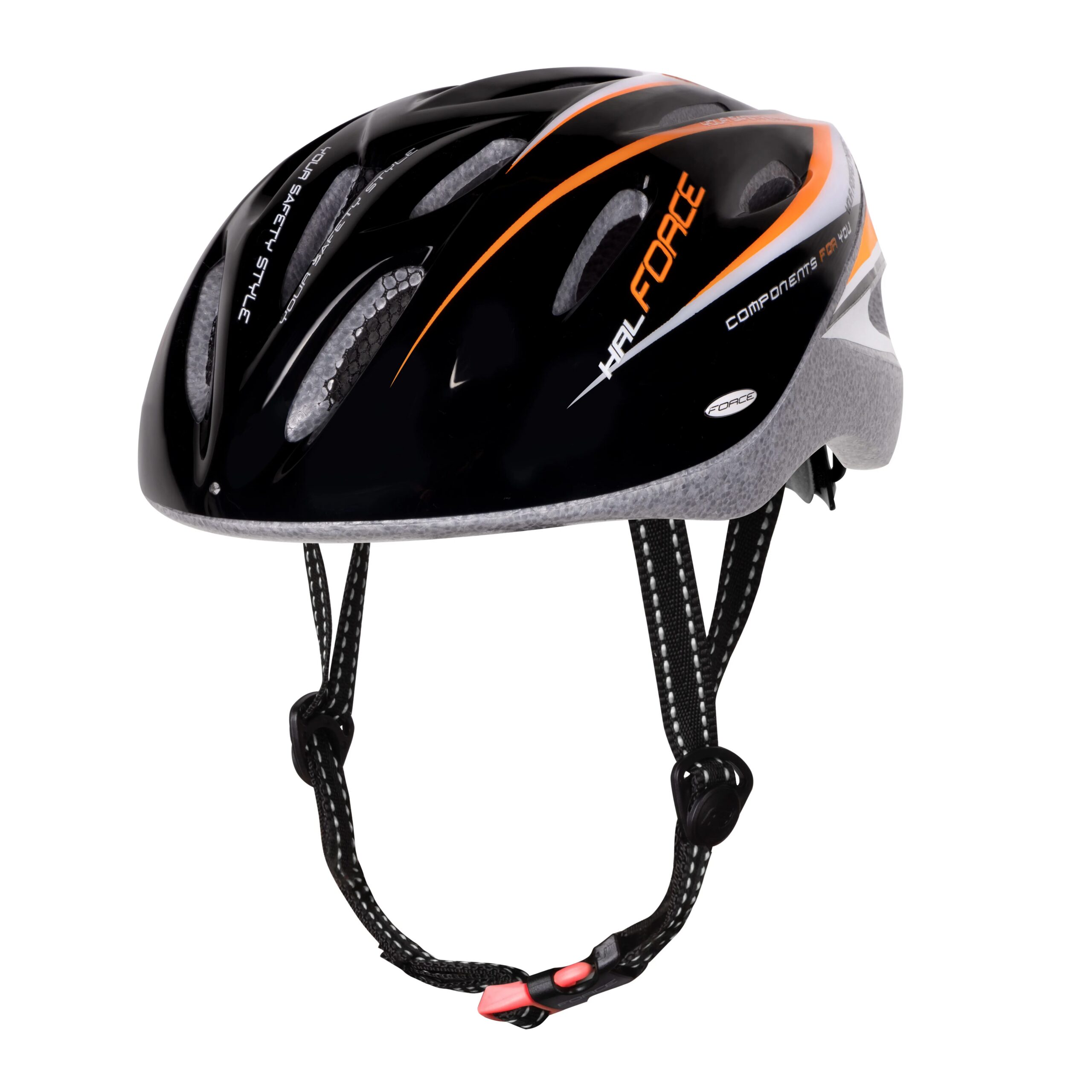 The economical helmet HAL ensures safety and also ventilation thanks to its 19 vents. Comfort and protection is ensured by padding under the chin and the possibility of adjusting the size with the wheel is a sure thing. The snap-on visor provides sun protection.bonded