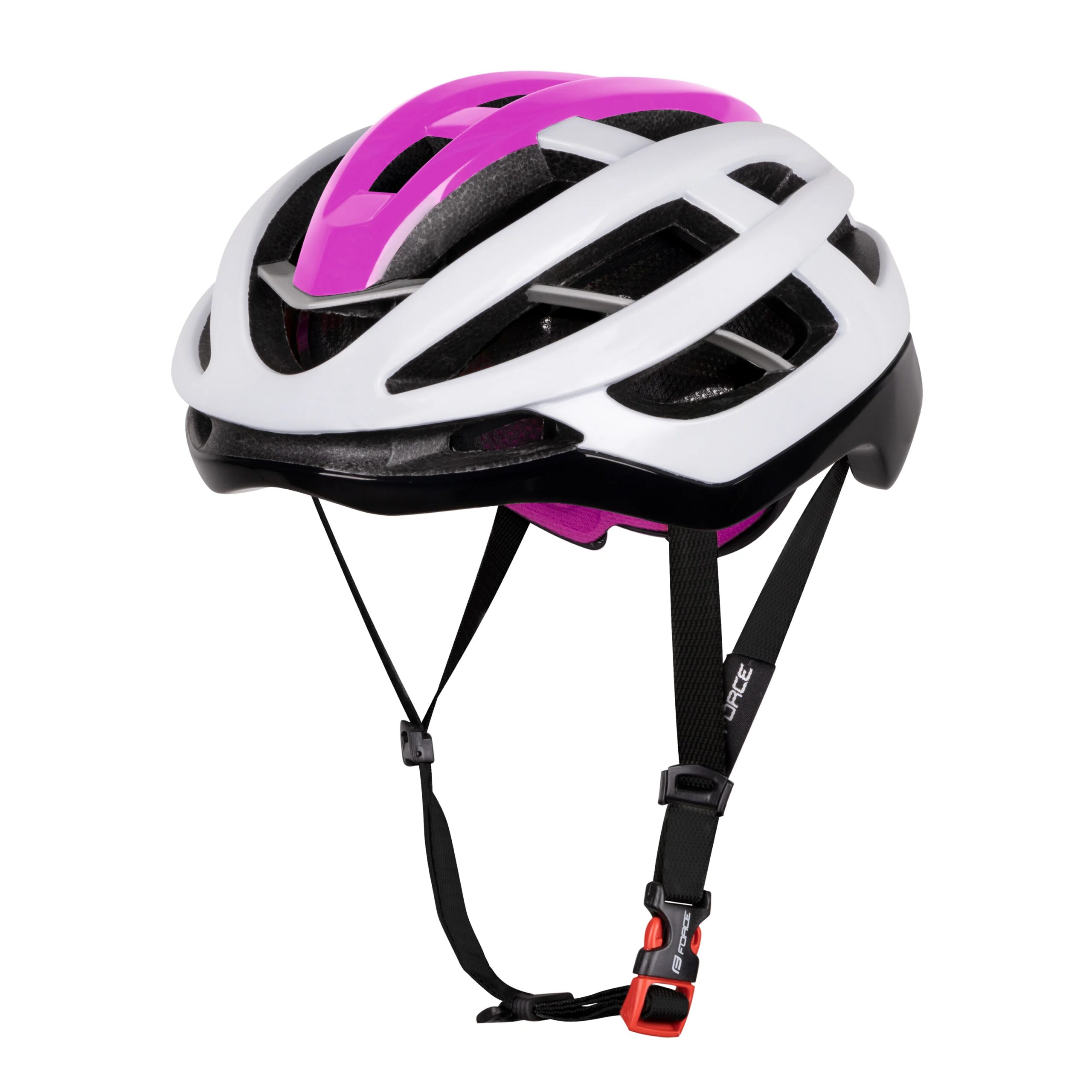 LYNX helmet combines the efficiency of aerodynamic design and quality ventilation. The airflow around the head is ensured by 19 large vents