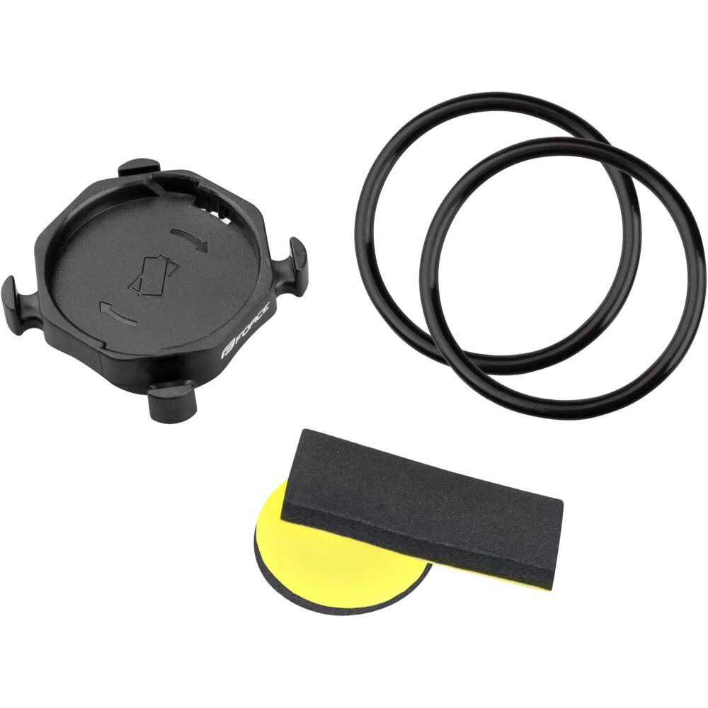 universal for wireless models Force<br>fast installation on stem and handlebars<br>2x sticky pad (40x14