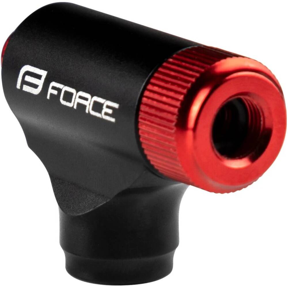 inflator for threaded CO2 cartridge<br>suitable for and AV - schrader