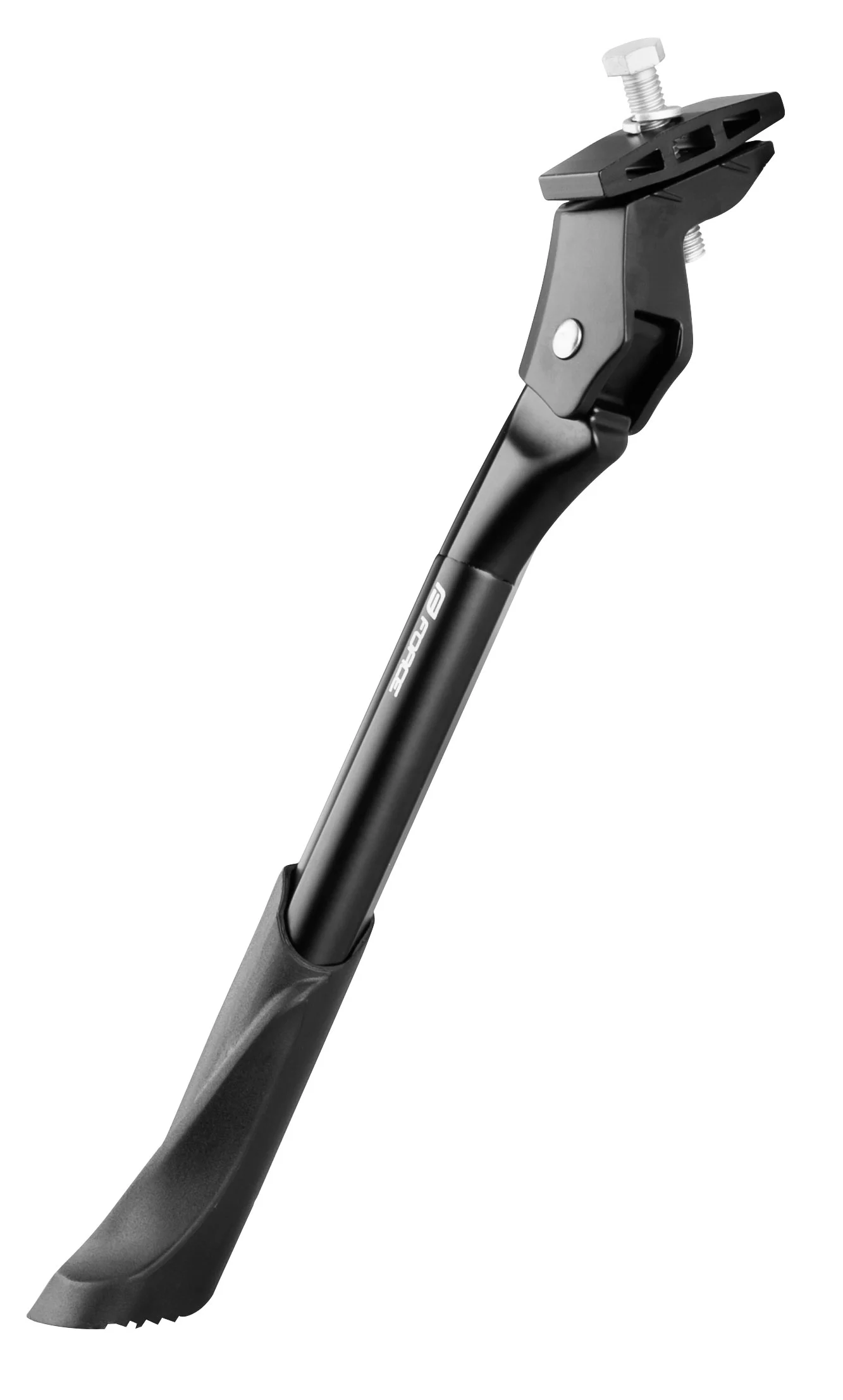 kickstand FORCE designed for e-bikesunder frame mounting with counterpartadjustable: 26" - 29" wheelsincreased maximum load 50 kg and stiffness for e-bikemaximal length: 37 cmminimal length: 31 cmwith plastic endmaterial: alloyweight: 380 gpacked on FORCE card