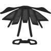 complete set of padding <br>for helmet FORCE AVES and IBEX<br>black colour<br>packed in polybag