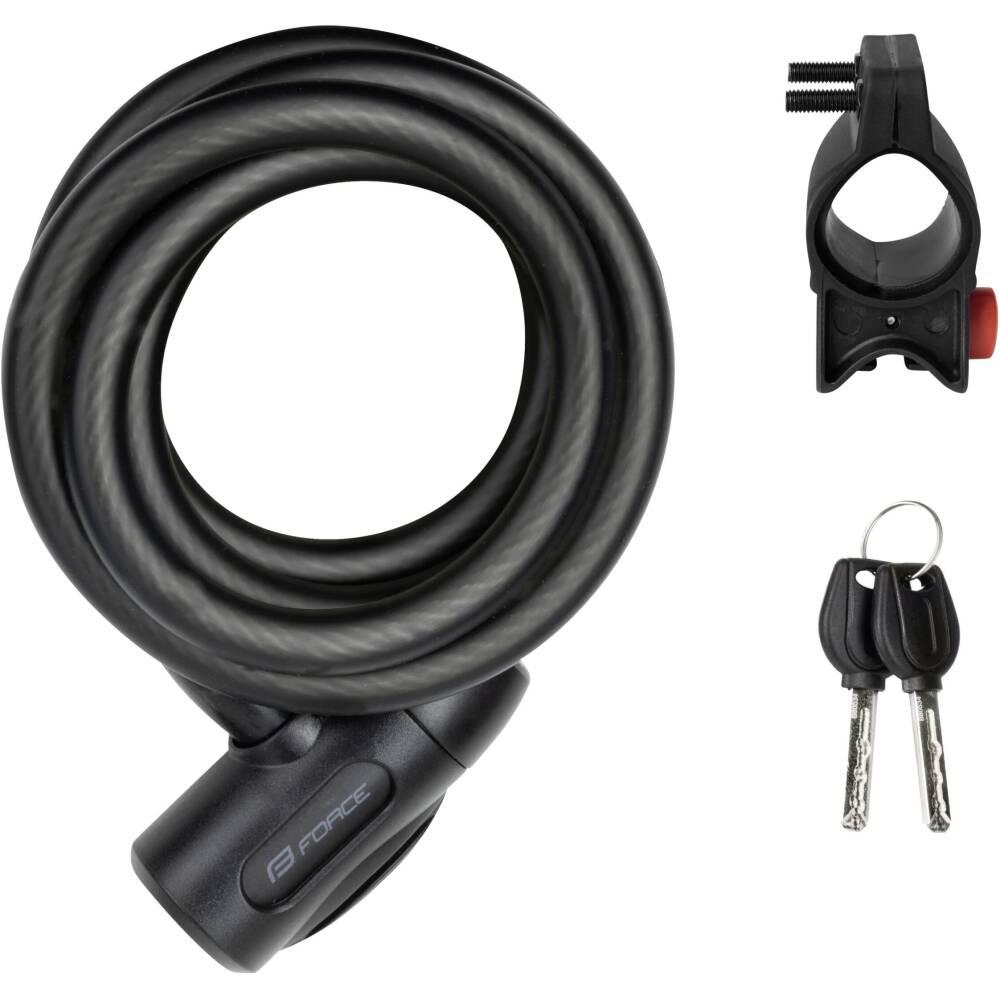 <p><strong>FORCE LUXO S12/1800 mm Loc</strong>k</p><p>The spiral lock with a steel cable is suitable for short-term protection of bicycles