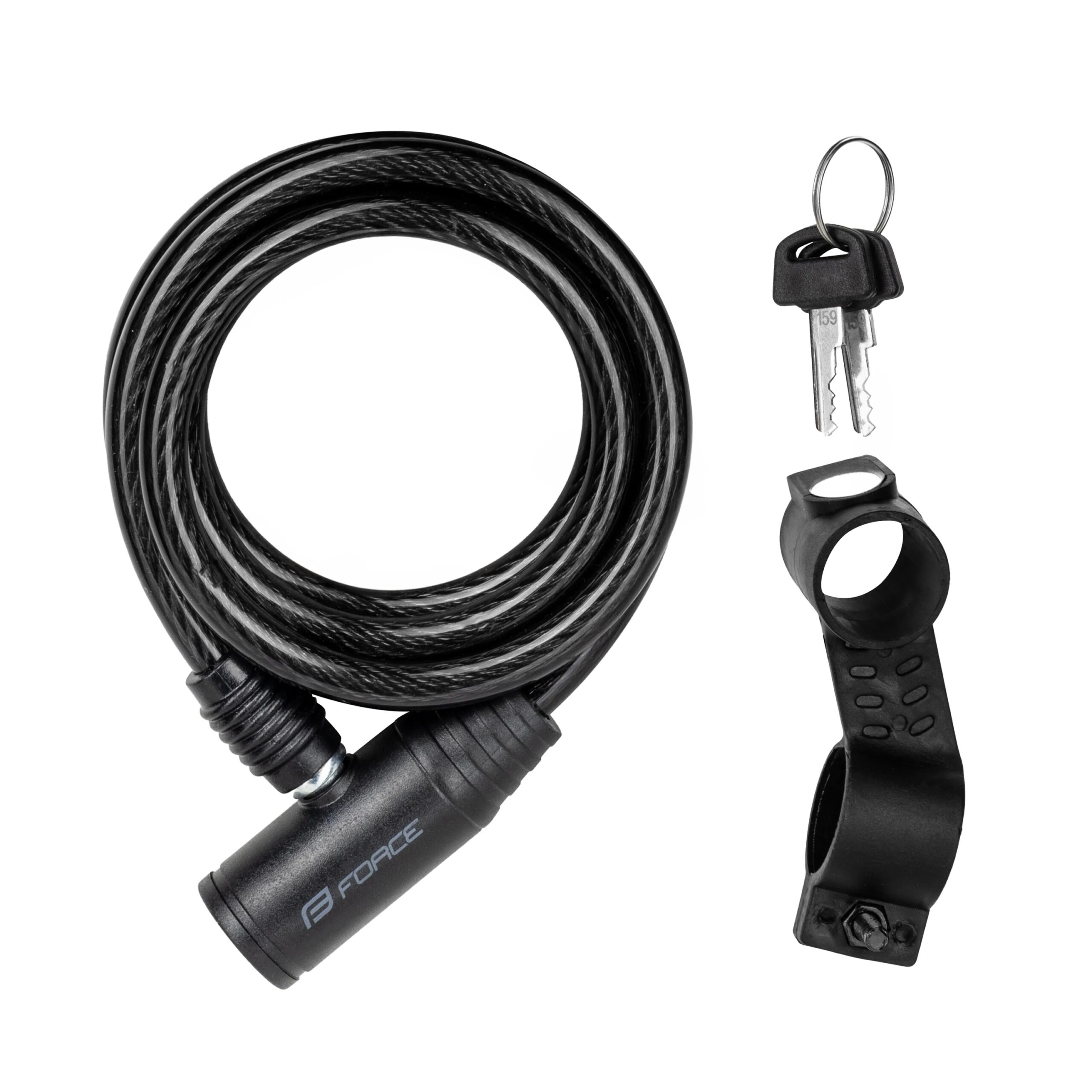 FORCE PRIM S8/1200mm LockThe basic spiral lock with a steel cable is suitable for short-term protection of bicycles