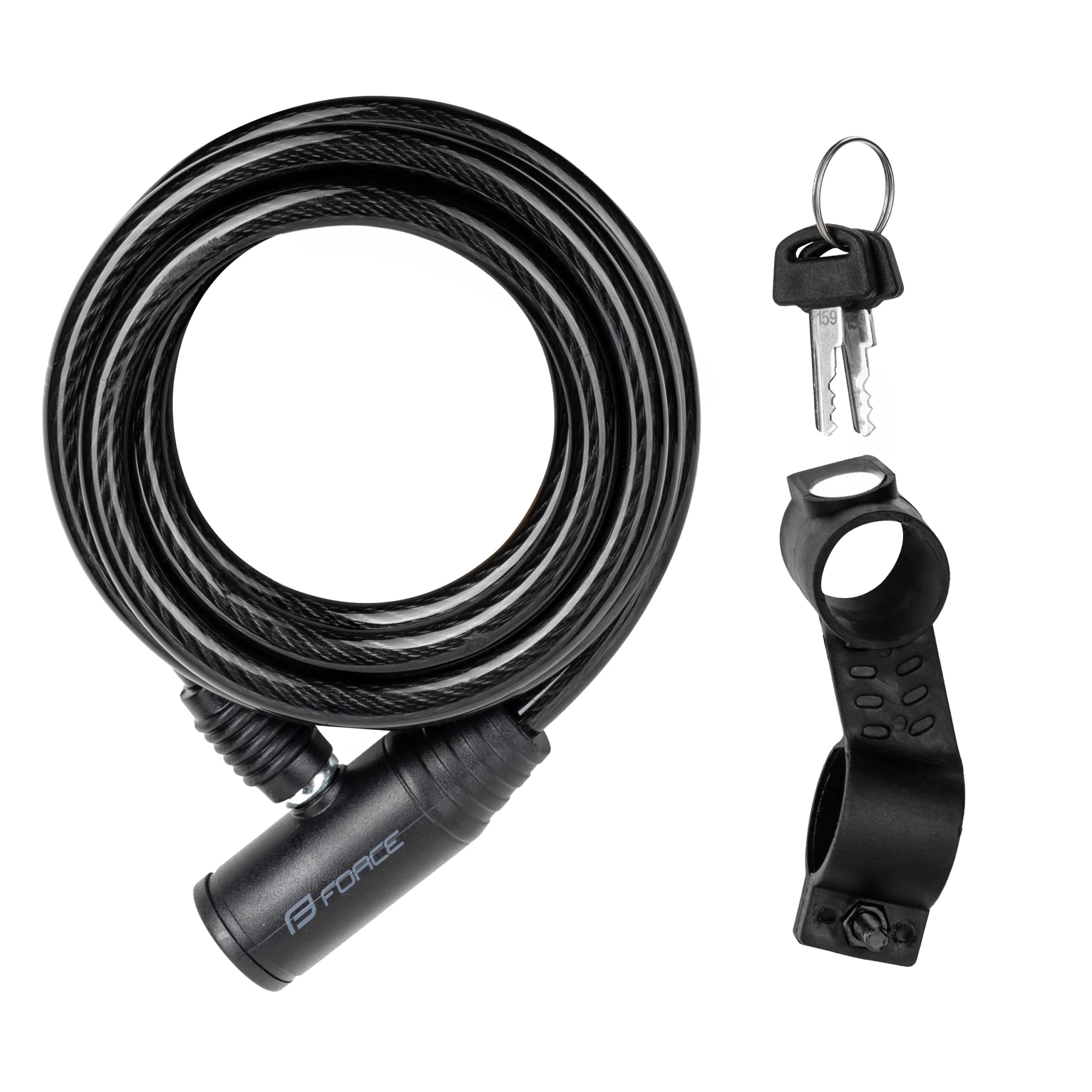 FORCE PRIM S8/1800mm LockThe basic spiral lock with a steel cable is suitable for short-term protection of bicycles