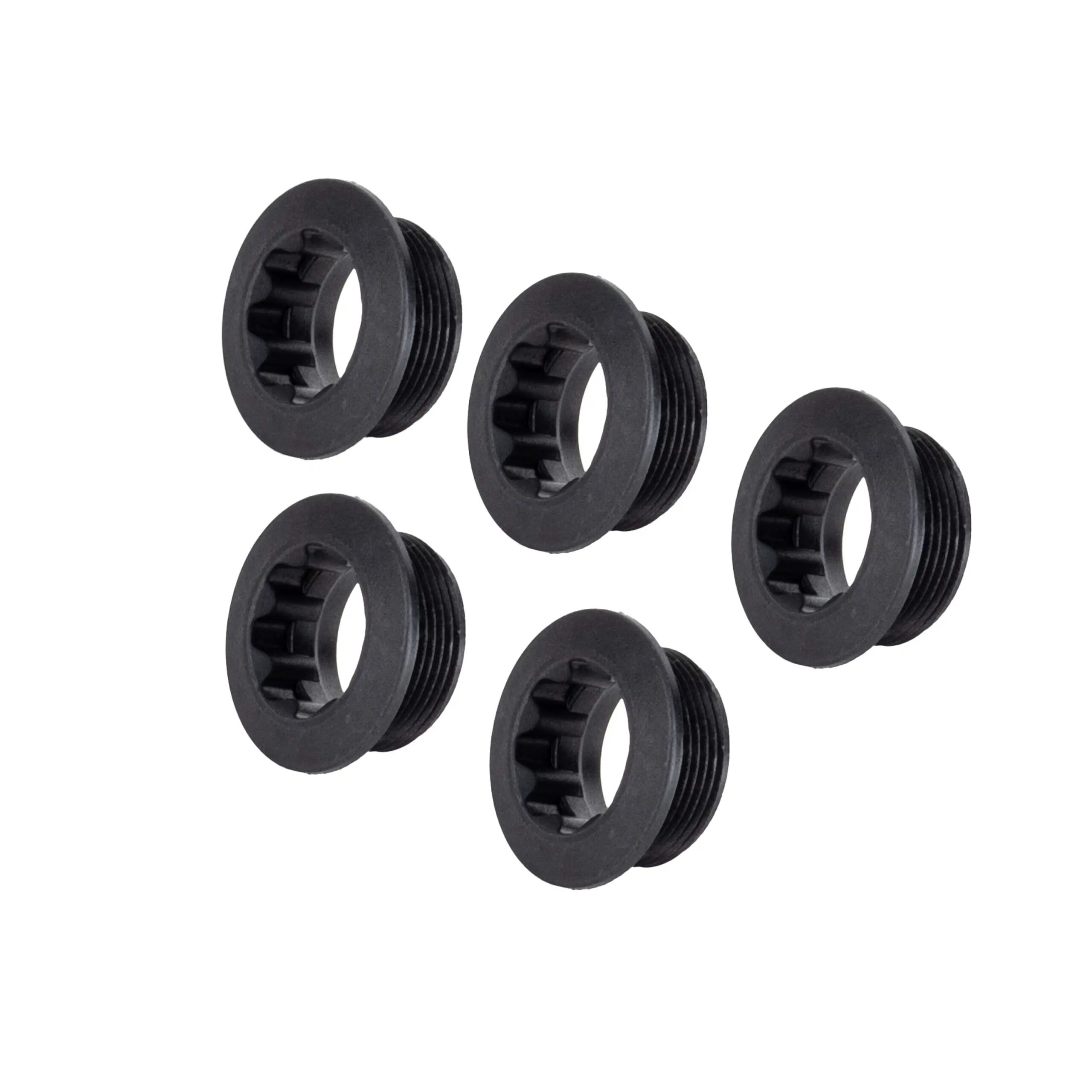 pojistná matice levé MTB kliky o průměru závitu 20 mmpro Hollowtech II osy klik Shimanouvedená cena je za 1 ksprodej po 5 ksbalení v sáčku